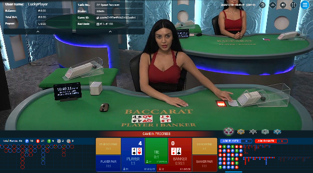 Live baccarat