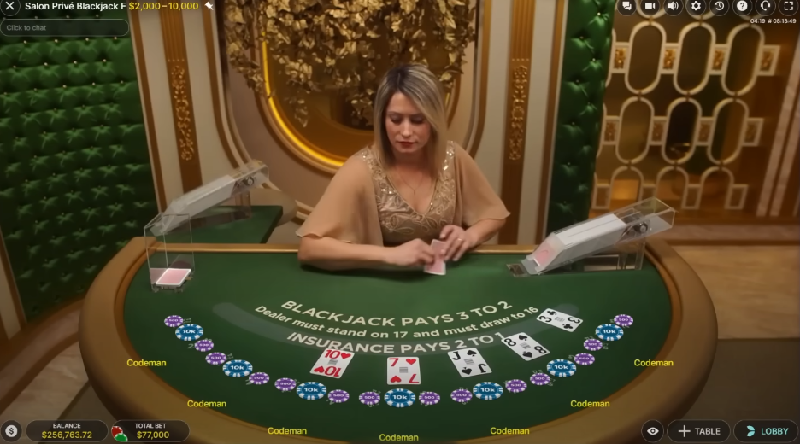 Live blackjack
