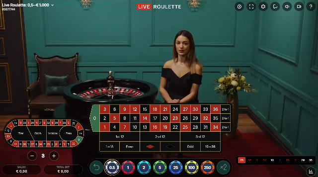 Live ruleta